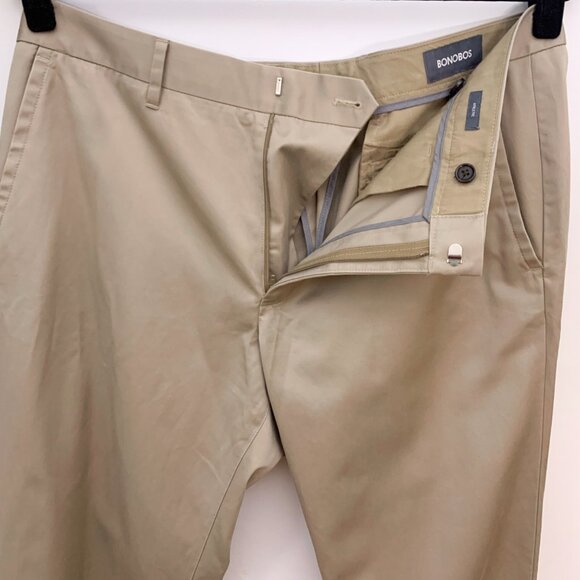 Bonobos‎ Wednesday Athletic Tan Pants Sz 34x34 - Picture 5 of 9